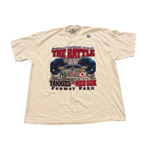 Vintage Lee 1999 ALCS Boston Red Sox New York Yankees T-Shirt Men's 2XL NEW